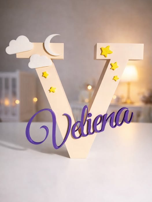 Letra Personalizada com Nome – Impressão 3D Infantil